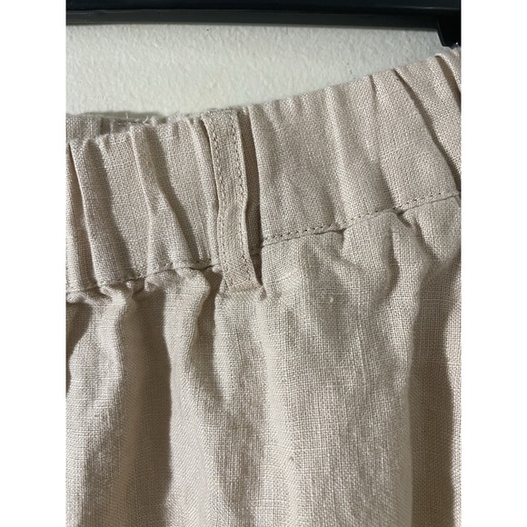 Quince European Linen Wide Leg Pants Size XS Beige Beachy Resort Quiet Luxury - Picture 6 of 8